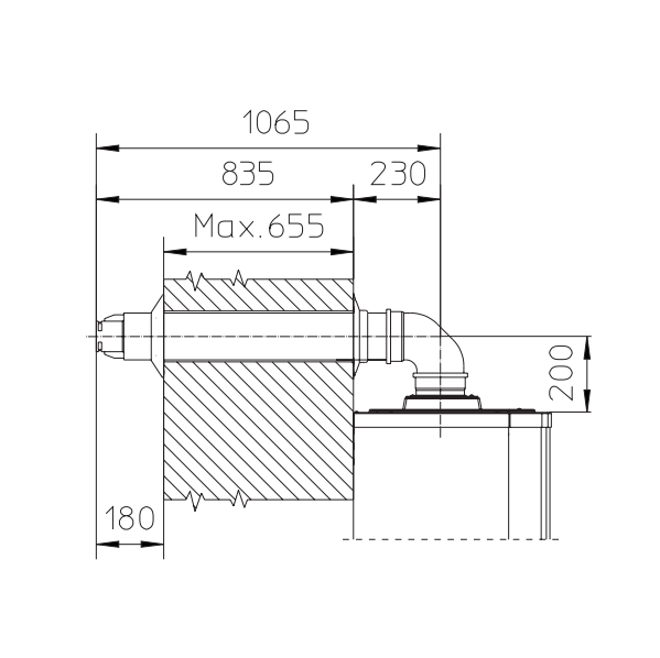 Комплект конденсационного дымохода Immergas 80/125